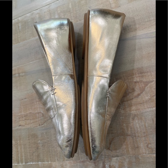 FitFlop Lena Metallic gold loader slide on shoes - Picture 10 of 15